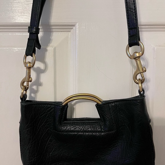 Thacker Black Leather Crossbody Bag - Picture 9 of 13